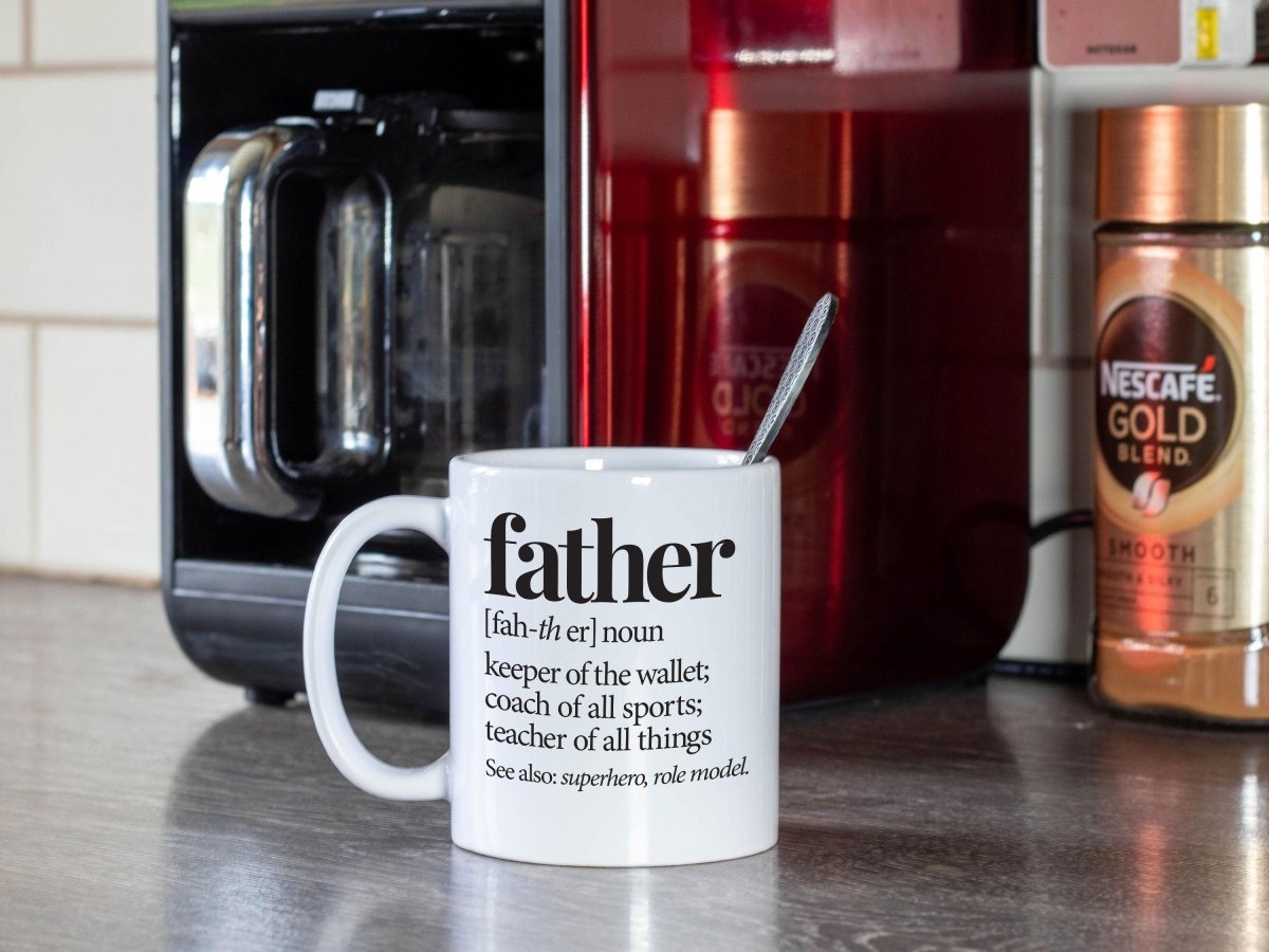 Fathers Day Gift Son - A Father Defined Sarcastic Accent Mug - NuKrypton Coffee Mugs cust - 895344 - 20 - 16