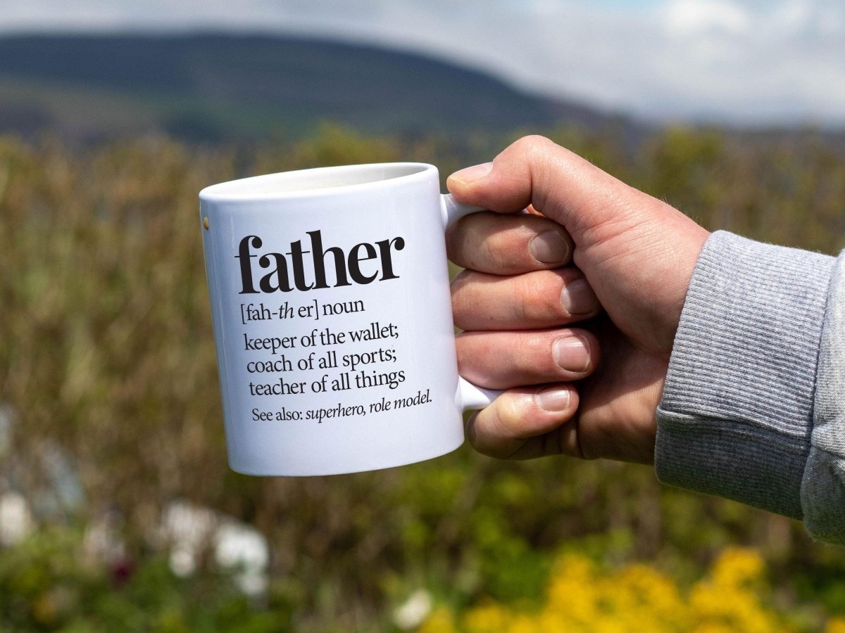 Fathers Day Gift Son - A Father Defined Sarcastic Accent Mug - NuKrypton Coffee Mugs cust - 895344 - 20 - 16