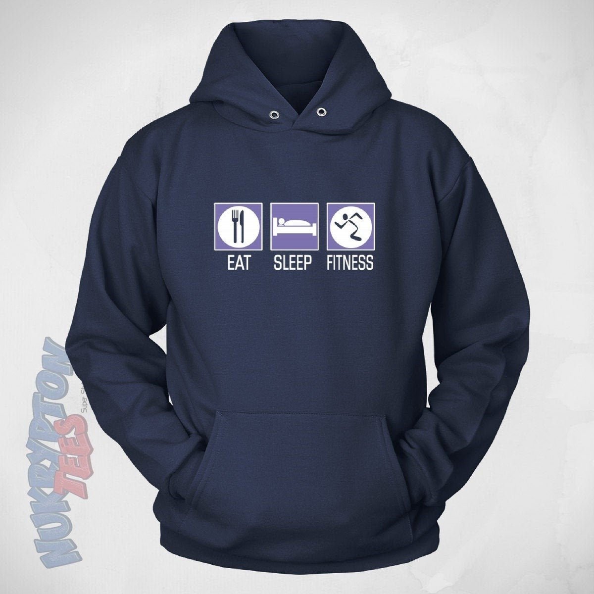 Fitness One Track Mind Hoodie - NuKrypton Hoodies