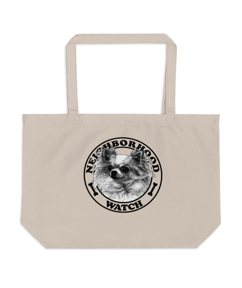 Fluffy Guardian Chihuahua - Neighborhood Watch Tote Bags - NuKrypton Tote Bags 165467