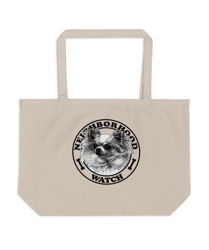 Fluffy Guardian Chihuahua - Neighborhood Watch Tote Bags - NuKrypton Tote Bags 165467