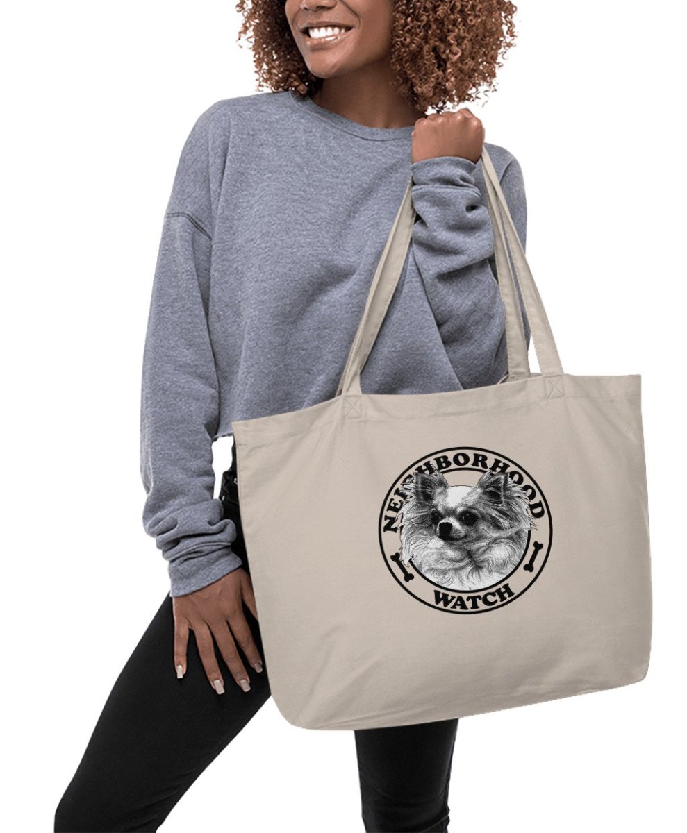 Fluffy Guardian Chihuahua - Neighborhood Watch Tote Bags - NuKrypton Tote Bags 467681