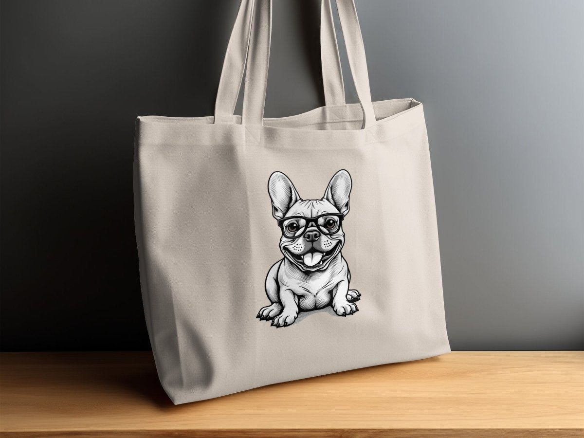 Geeky Frenchie Adventures Tote Bags - NuKrypton Tote Bags MD - 73054366