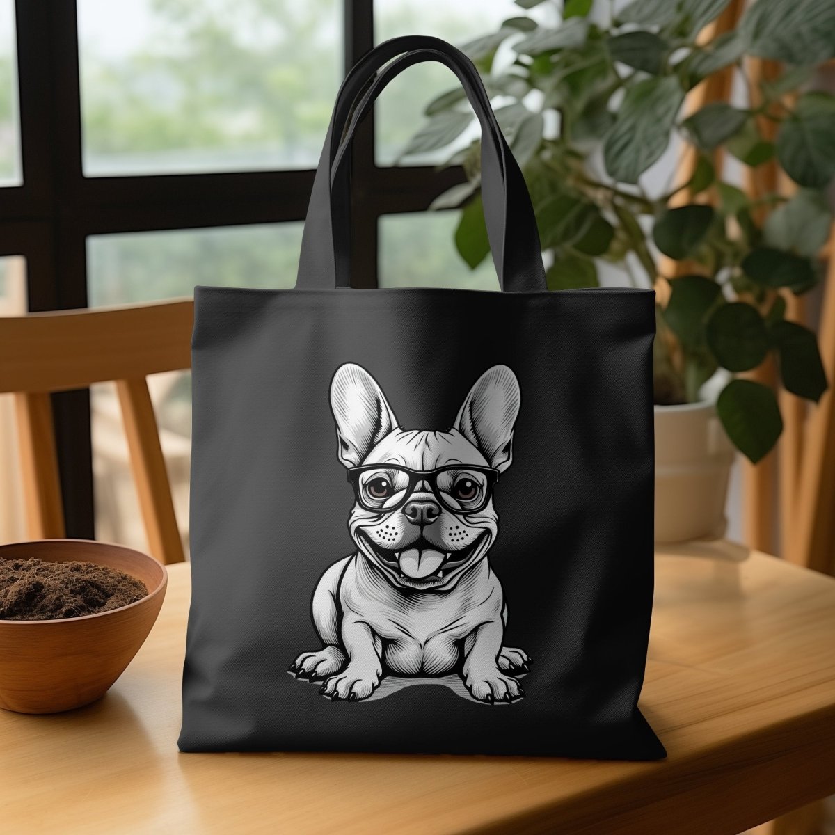 Geeky Frenchie Adventures Tote Bags - NuKrypton Tote Bags MD - 73054367