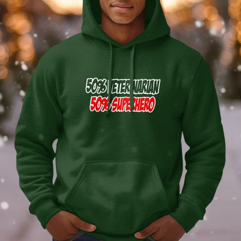 Half Vet Half Superhero - Pet Lover Hoodie