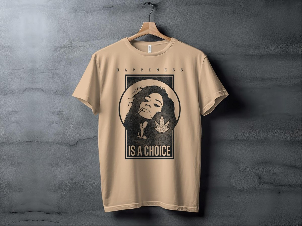 Happiness Is A Choice Cannabis T-Shirt - NuKrypton T-Shirts MD - 69692685