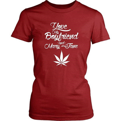 I Love My Boyfriend & Mary Jane T-Shirt - NuKrypton T-Shirts