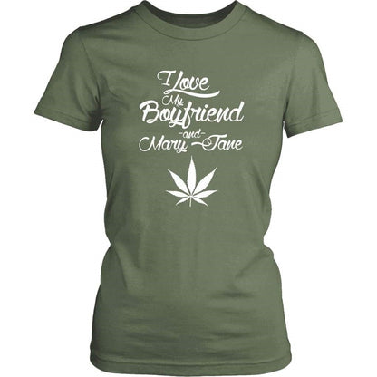 I Love My Boyfriend & Mary Jane T-Shirt - NuKrypton T-Shirts