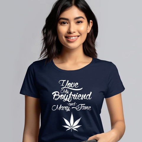 I Love My Boyfriend & Mary Jane T-Shirt