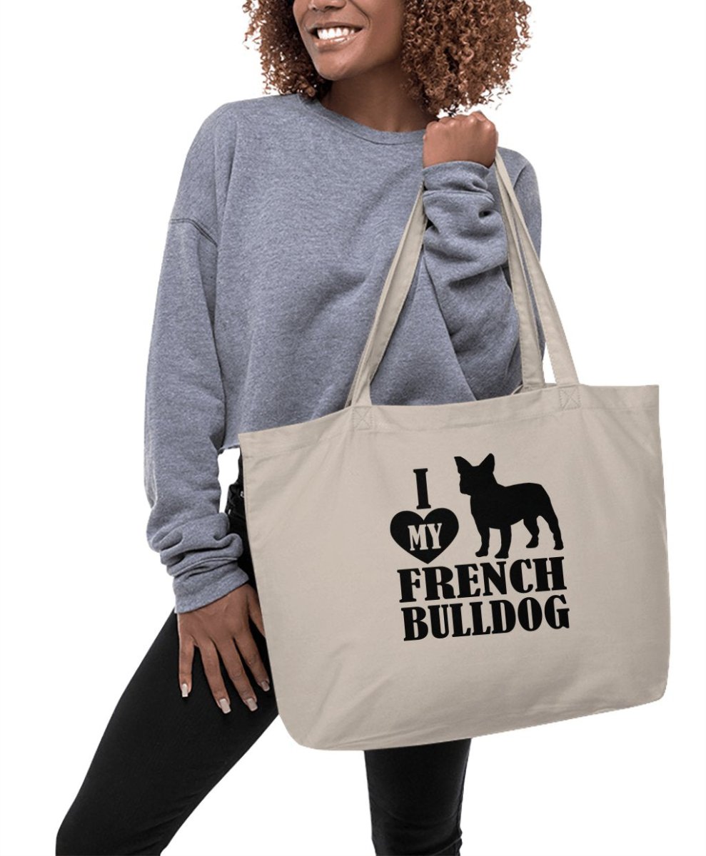 I Love My French Bulldog Tote Bags - NuKrypton Tote Bags 467681