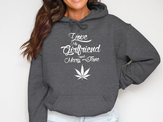 I Love My Girlfriend & Mary Jane Hoodies - NuKrypton Hoodies MD - 73881693