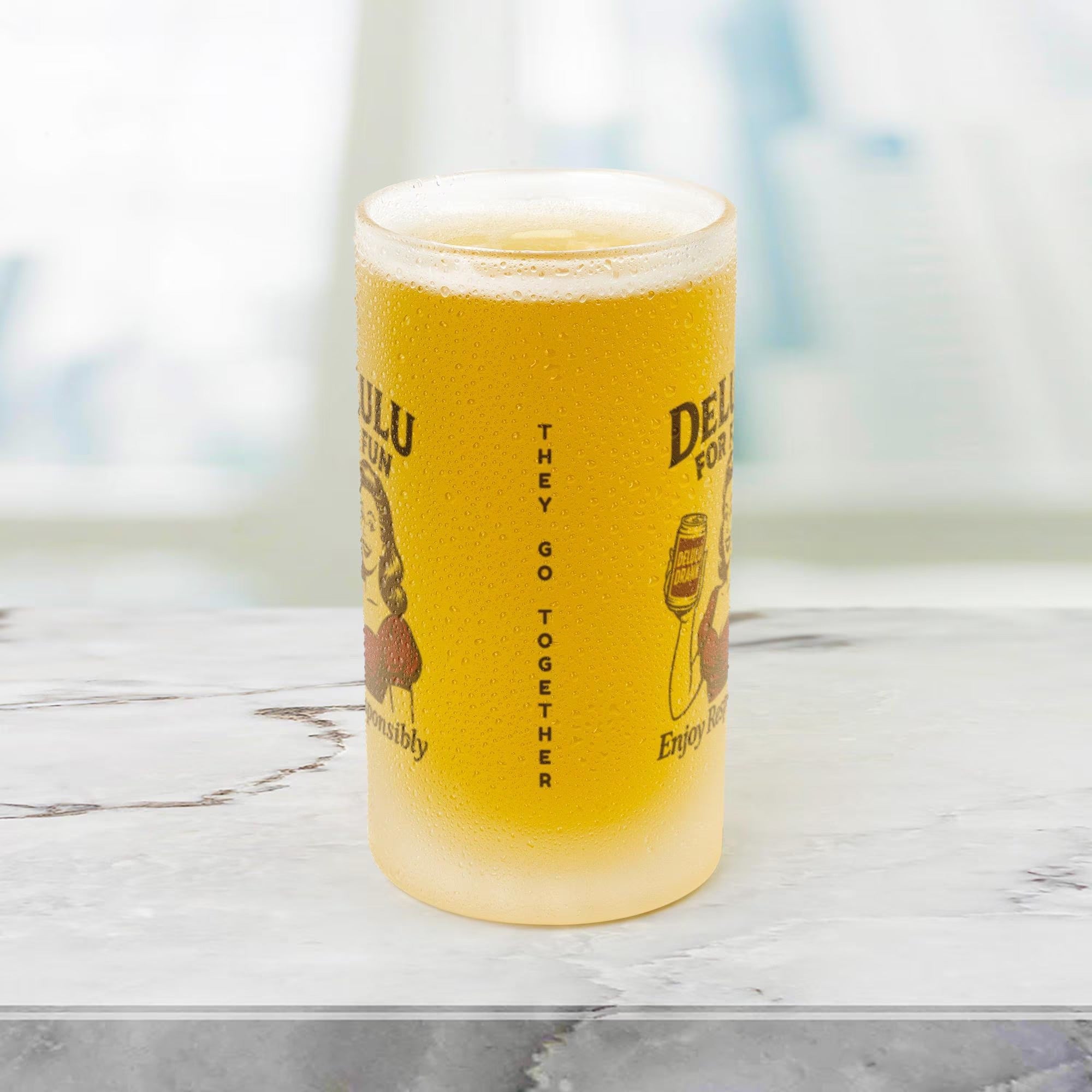 DeLulu For Fun - Frosted Beer Stein 16oz