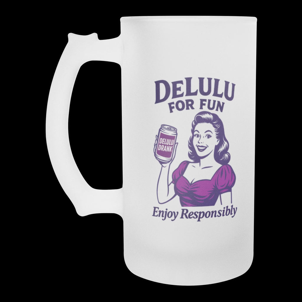 DeLulu For Fun - Frosted Beer Stein 16oz