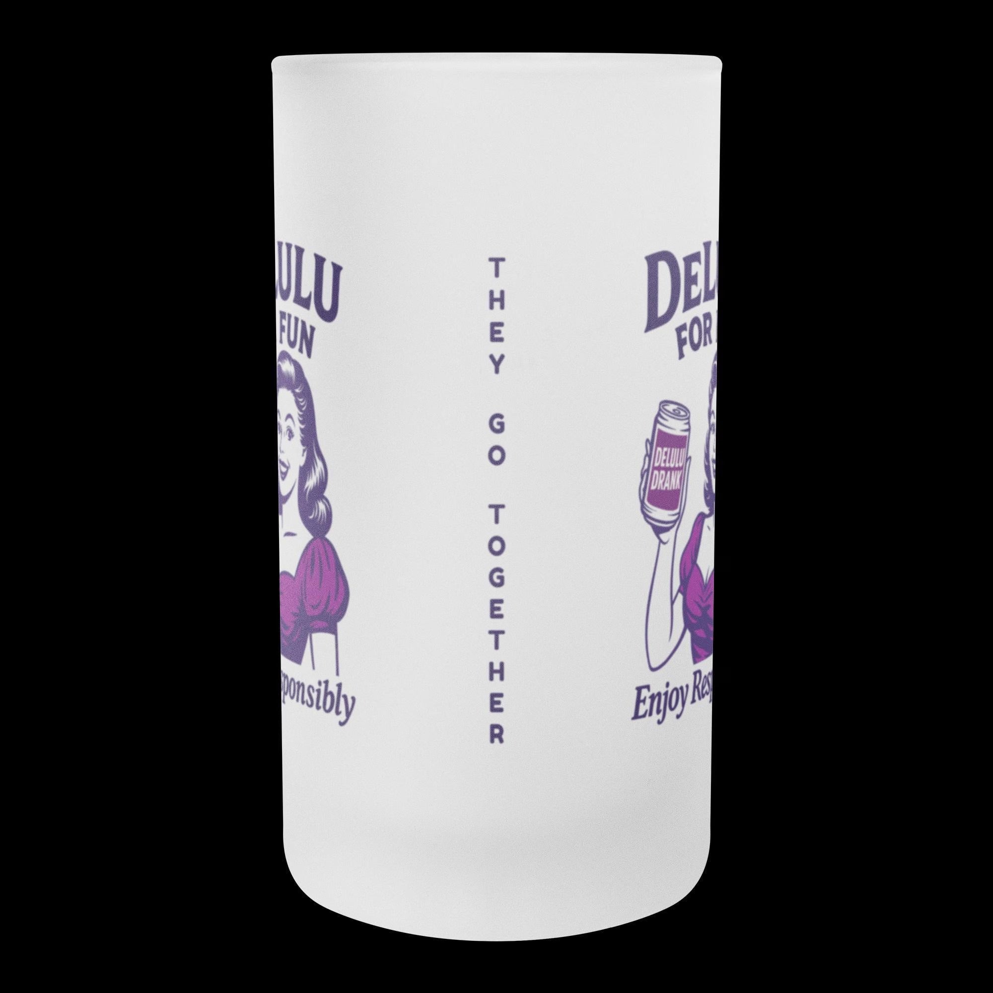 DeLulu For Fun - Frosted Beer Stein 16oz
