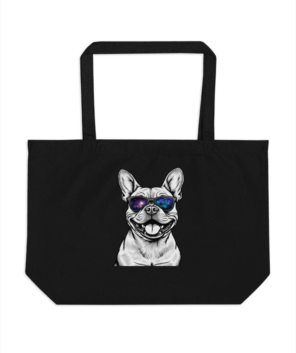 Intergalactic French Bulldog in Shades Tote Bags - NuKrypton Tote Bags 165467