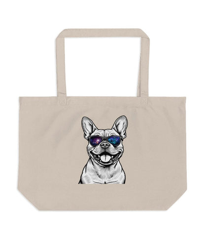 Intergalactic French Bulldog in Shades Tote Bags - NuKrypton Tote Bags 165467