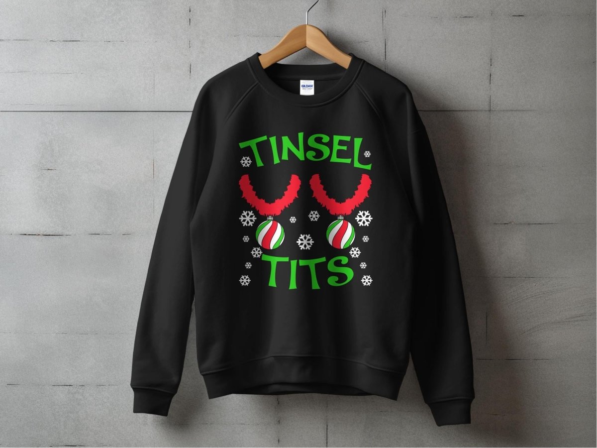 Jingle All the Way with Tinsel Tits Sweatshirt - NuKrypton Sweatshirt MD - 71969644