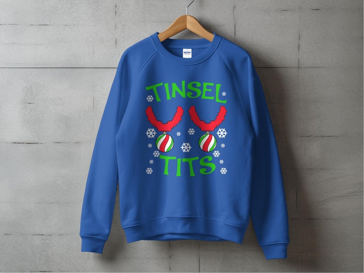 Jingle All the Way with Tinsel Tits Sweatshirt - NuKrypton Sweatshirt MD - 71969632