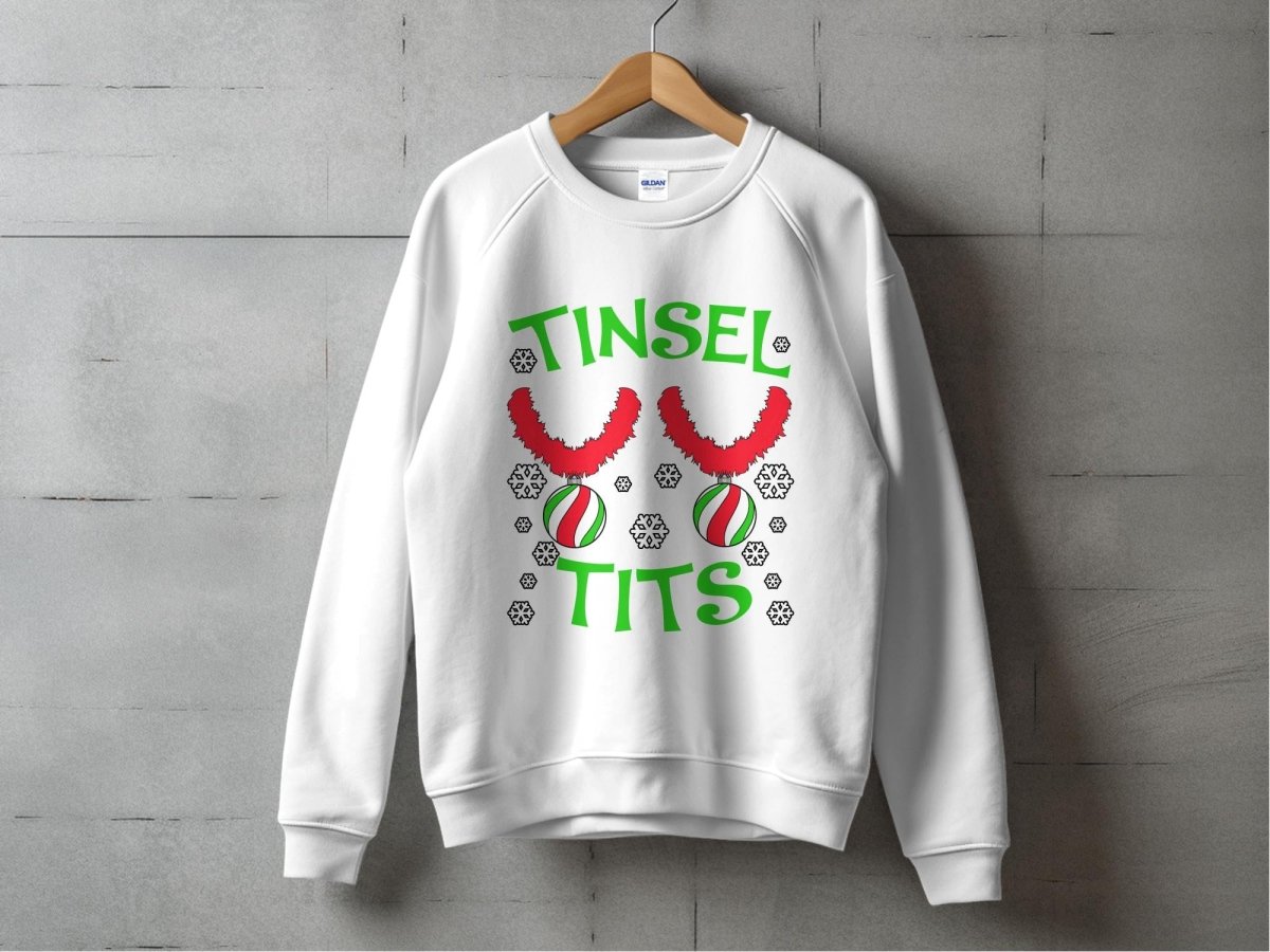 Jingle All the Way with Tinsel Tits Sweatshirt - NuKrypton Sweatshirt MD - 71969644