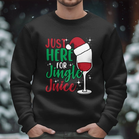 Just Here for Jingle Juice Christmas Party Sweatshirt