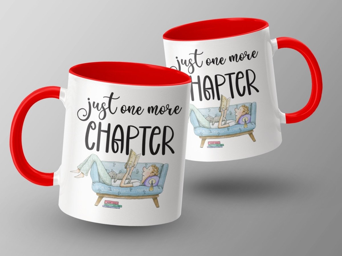 Just One More Chapter Bookworm Couch Potato Mugs - NuKrypton Coffee Mugs MD - 71360965