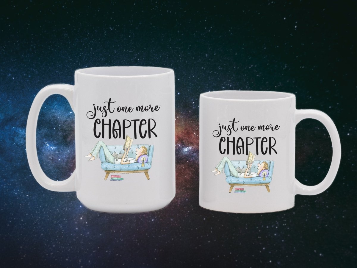 Just One More Chapter Bookworm Couch Potato Mugs - NuKrypton Coffee Mugs MD - 71360962