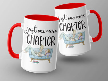 Just One More Chapter Bookworm Couch Potato Mugs - NuKrypton Coffee Mugs MD - 71360970