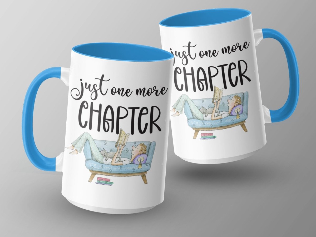 Just One More Chapter Bookworm Couch Potato Mugs - NuKrypton Coffee Mugs MD - 71360972