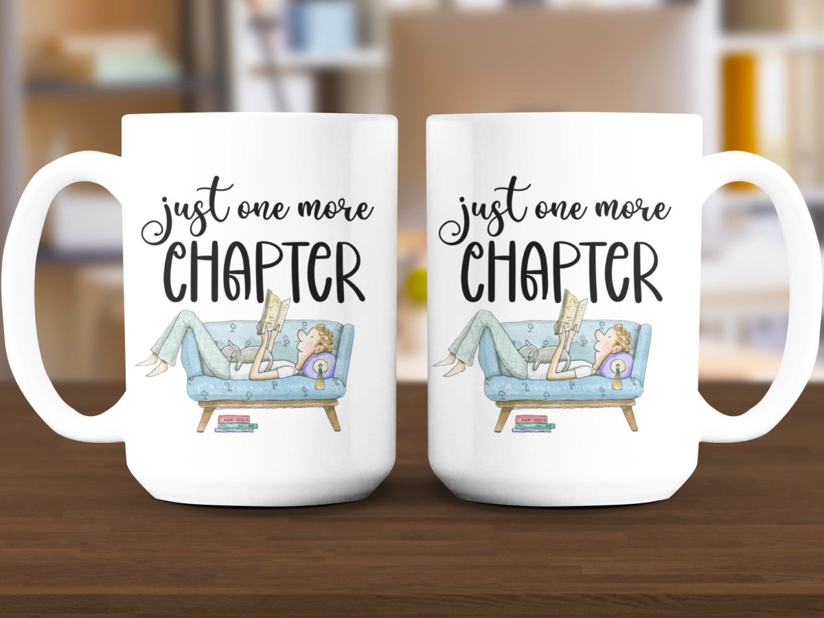 Just One More Chapter Bookworm Couch Potato Mugs - NuKrypton Coffee Mugs MD - 71360968