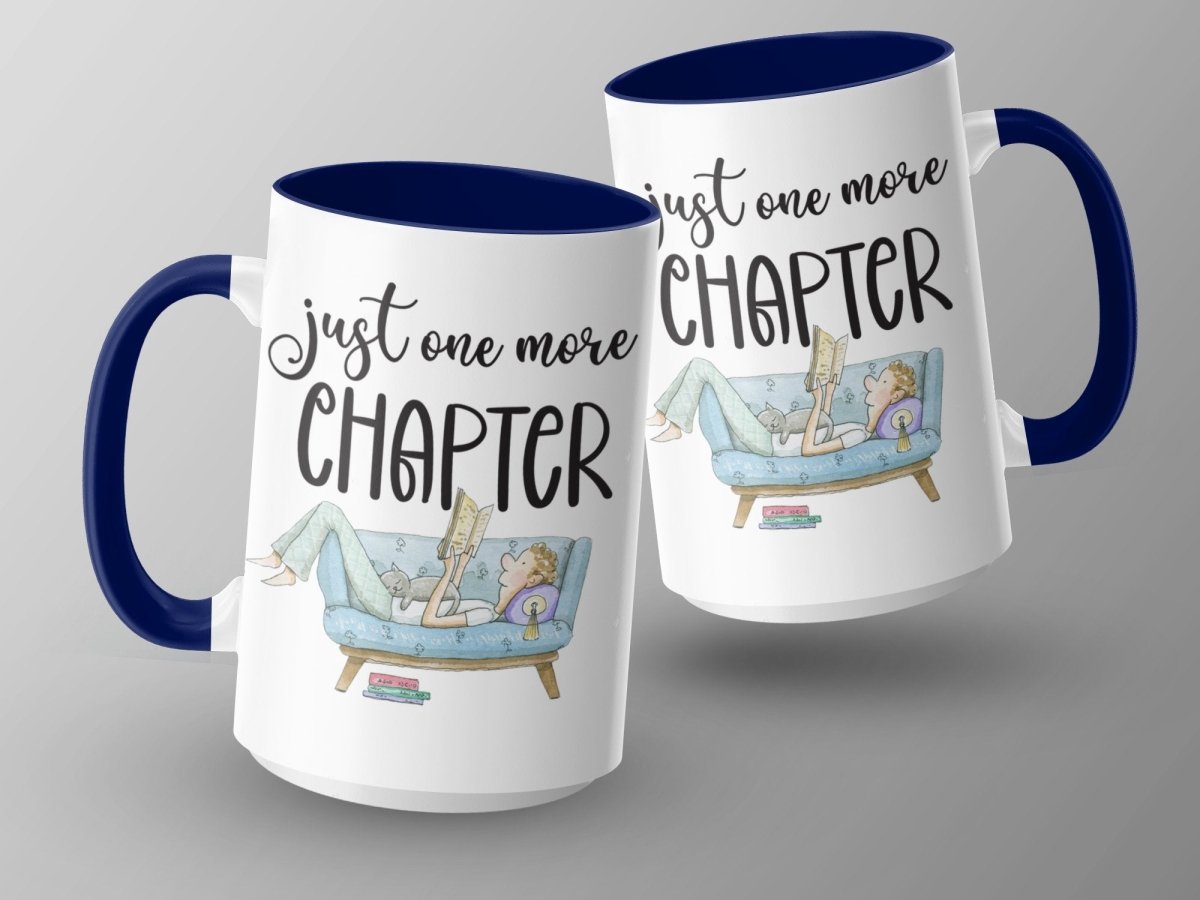 Just One More Chapter Bookworm Couch Potato Mugs - NuKrypton Coffee Mugs MD - 71360971