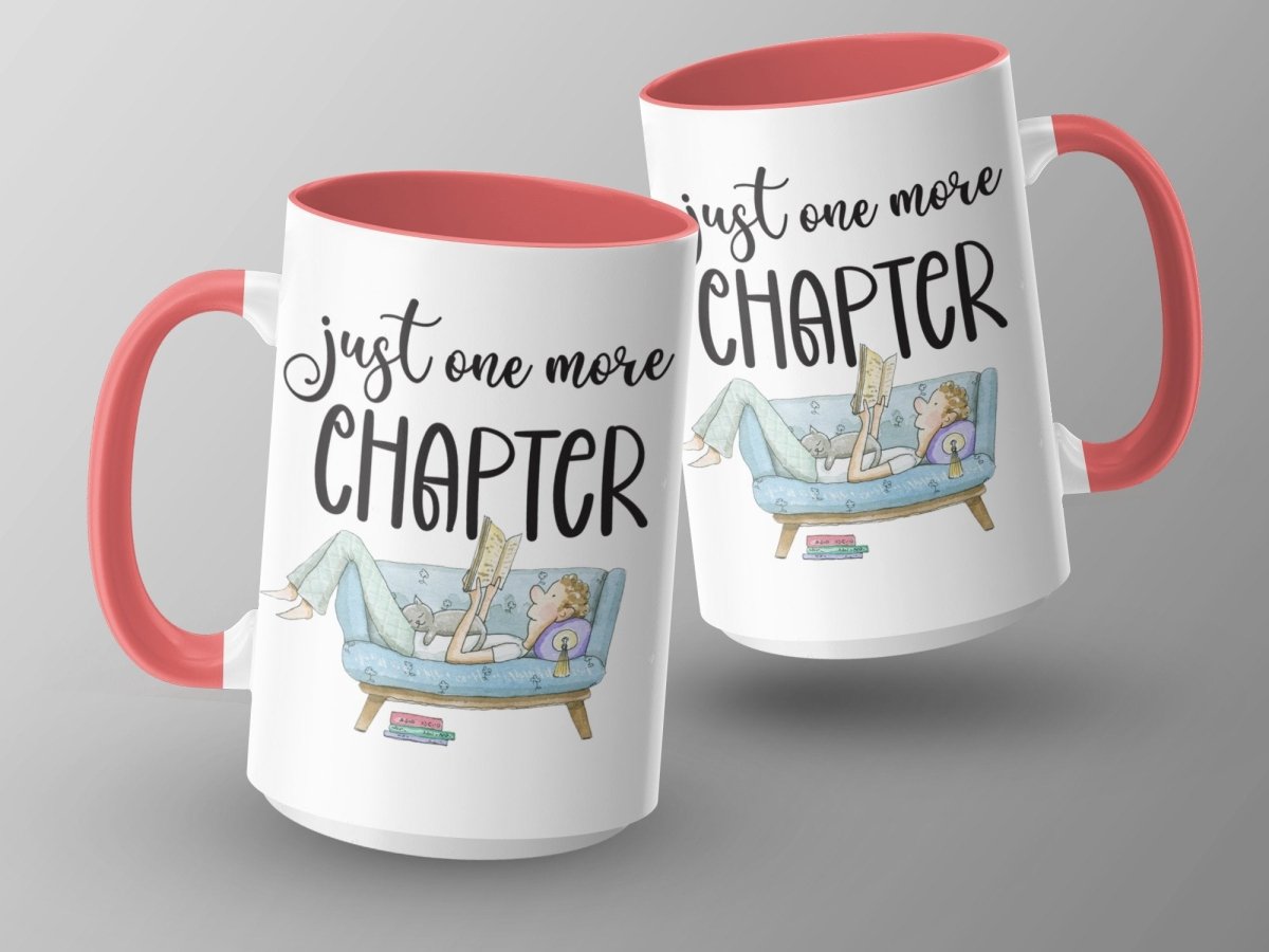 Just One More Chapter Bookworm Couch Potato Mugs - NuKrypton Coffee Mugs MD - 71360969