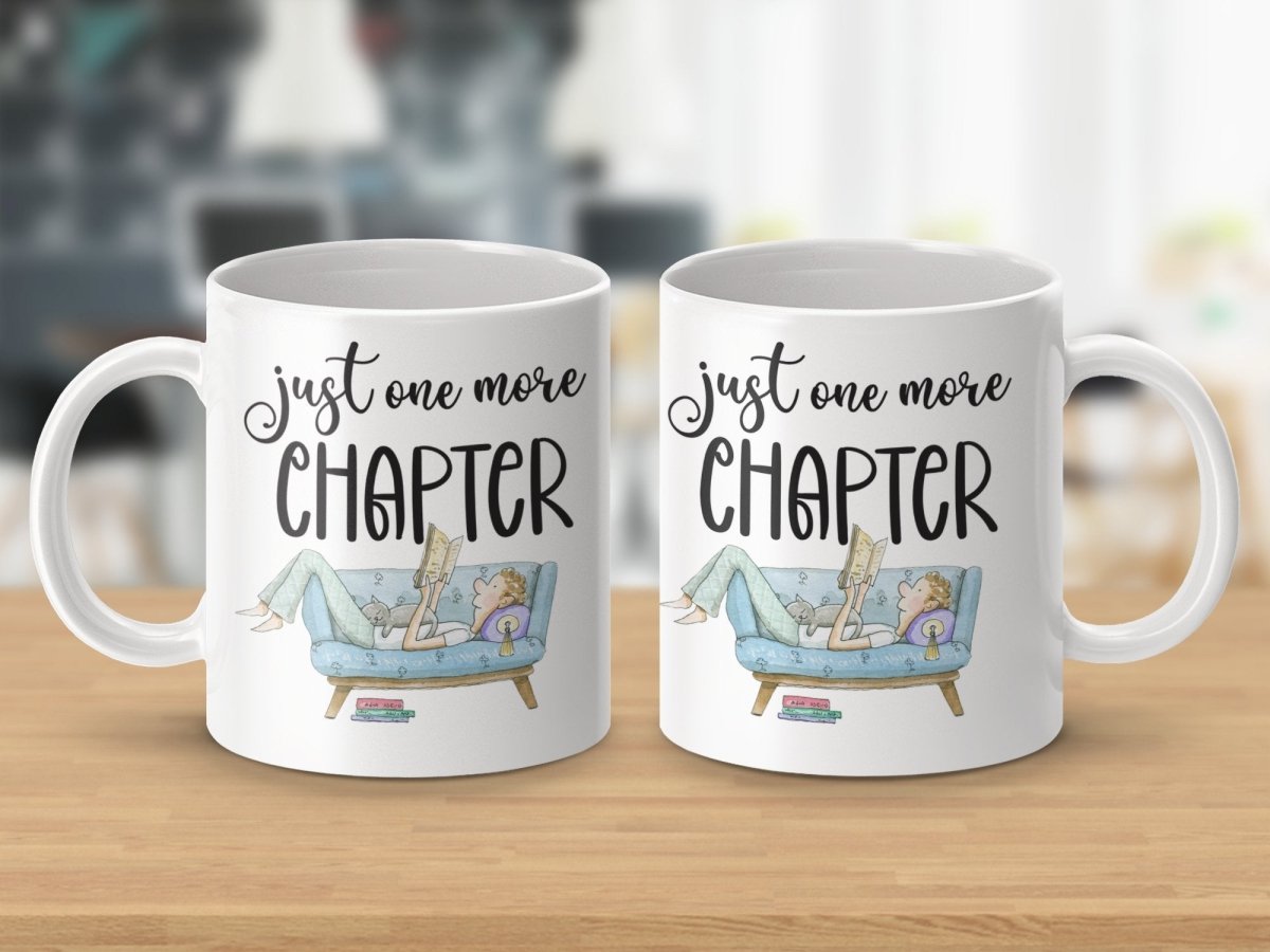 Just One More Chapter Bookworm Couch Potato Mugs - NuKrypton Coffee Mugs MD - 71360962