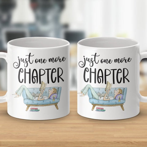 Just One More Chapter Bookworm Couch Potato Mugs