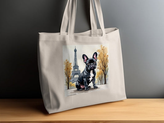 Le French Bulldog Paris Adventure Tote Bags - NuKrypton Tote Bags MD - 73054366