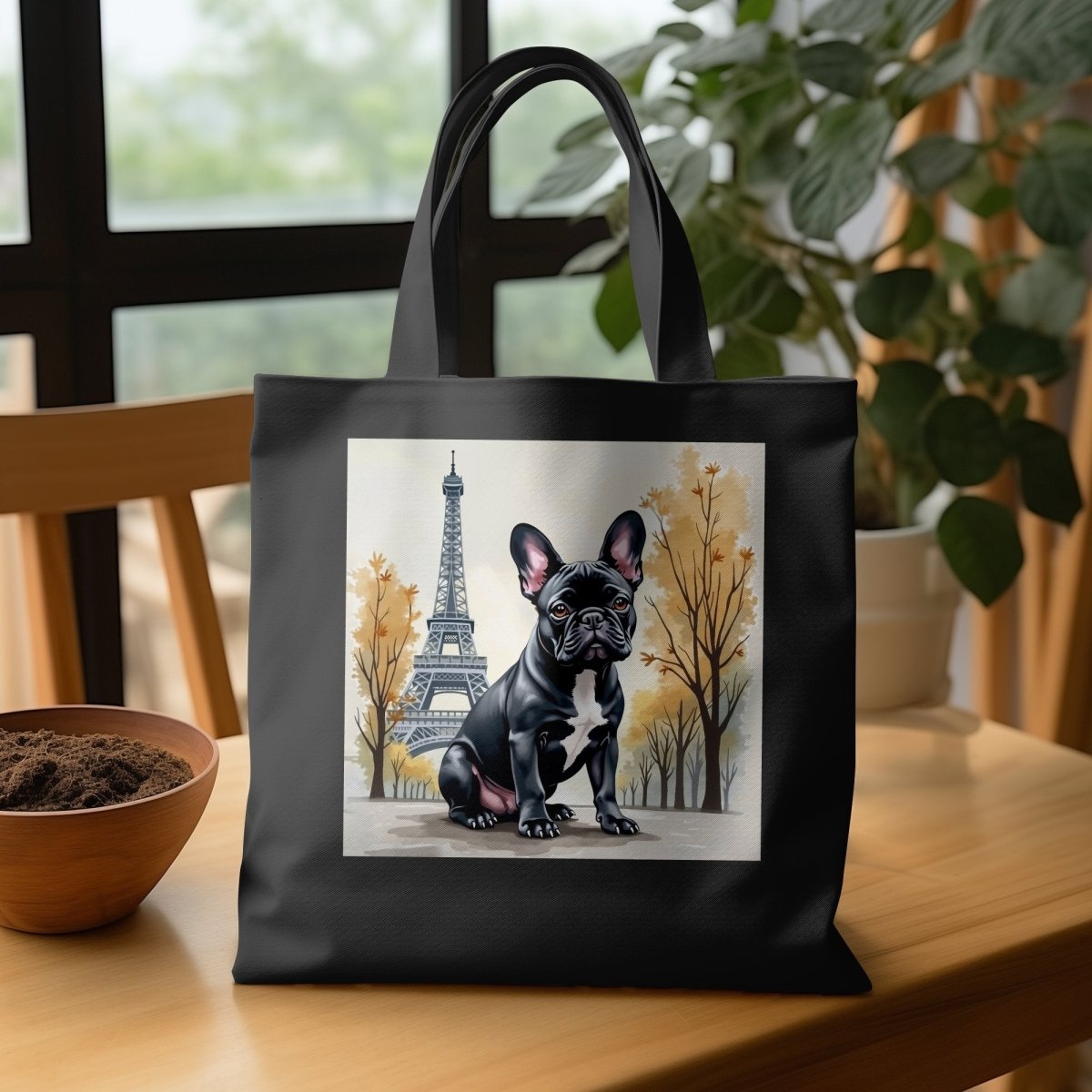 Le French Bulldog Paris Adventure Tote Bags - NuKrypton Tote Bags MD - 73054367