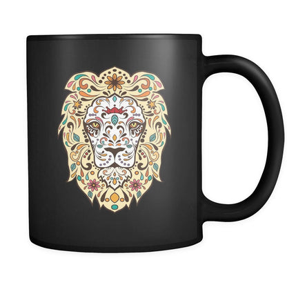 Lion's Head Sugar Skull Mug - NuKrypton Coffee Mugs