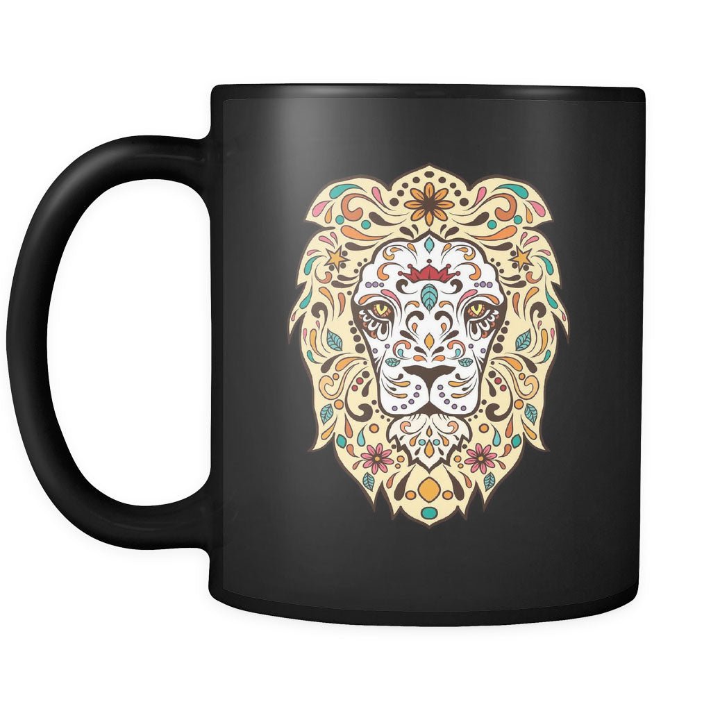 Lion's Head Sugar Skull Mug - NuKrypton Coffee Mugs