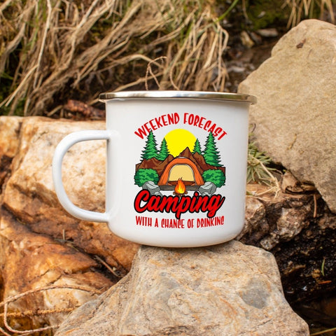 Lit Weekend Forecast - Drunk Camping Mug