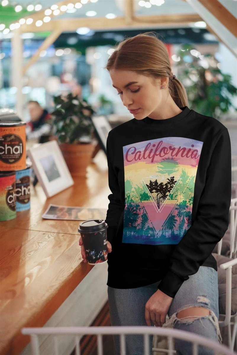 Love Cali Watercolor Sweatshirt - NuKrypton Sweatshirt