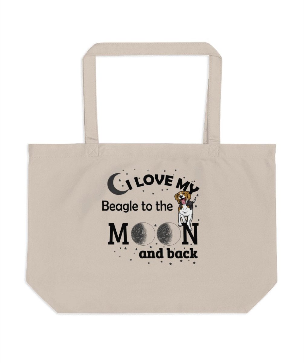 Love My Beagle to the Moon and Back Fun Tote Bags - NuKrypton Tote Bags 165467