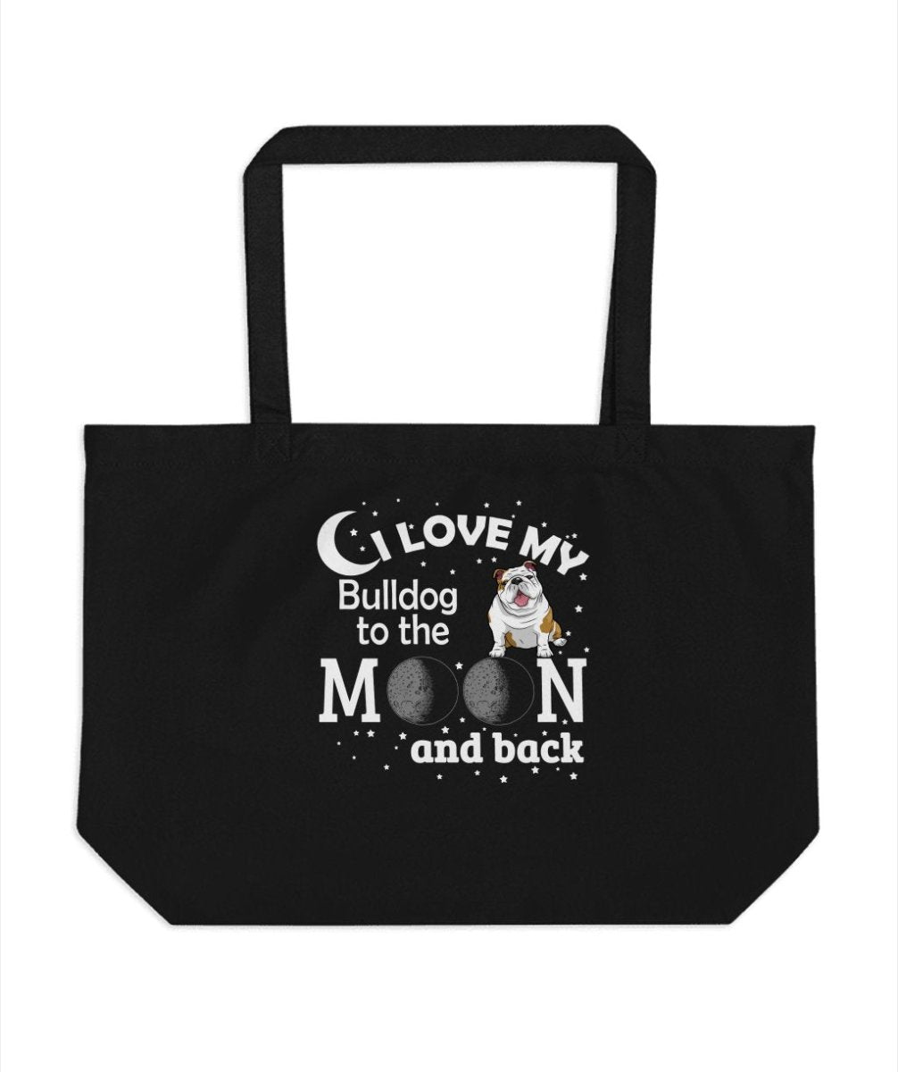 Love My Bulldog to the Moon and Back Tote Bags - NuKrypton Tote Bags 165467