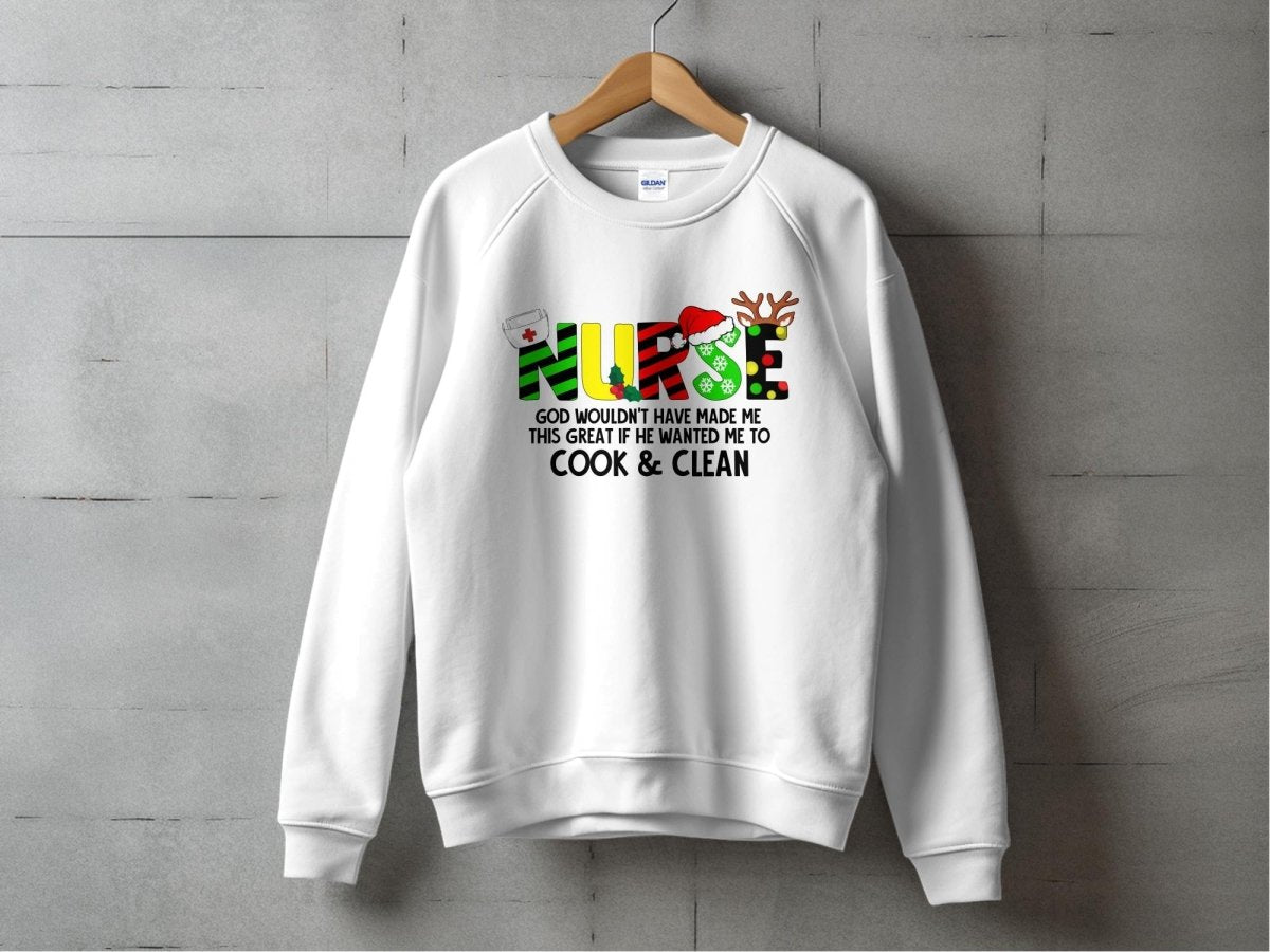 Made for Greatness, Not Housework - Holiday Nurse Sweatshirt - NuKrypton Sweatshirt MD - 71969584