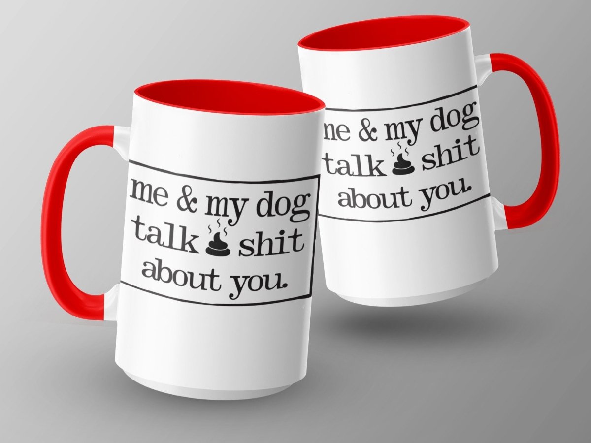 Me and My Dog Gossip Central Bark Mugs - NuKrypton Coffee Mugs MD - 71360730