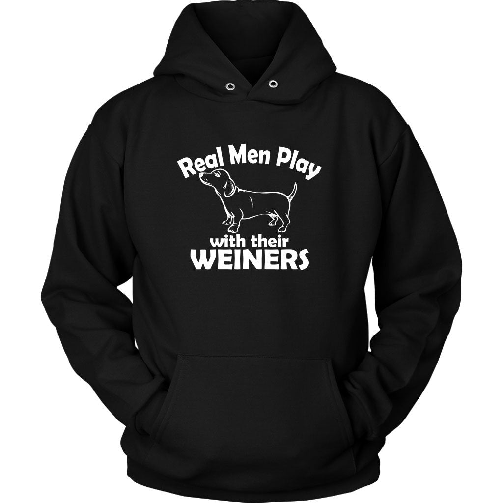 Men & Their Weiners - Dog Dad Hoodie - NuKrypton Hoodies