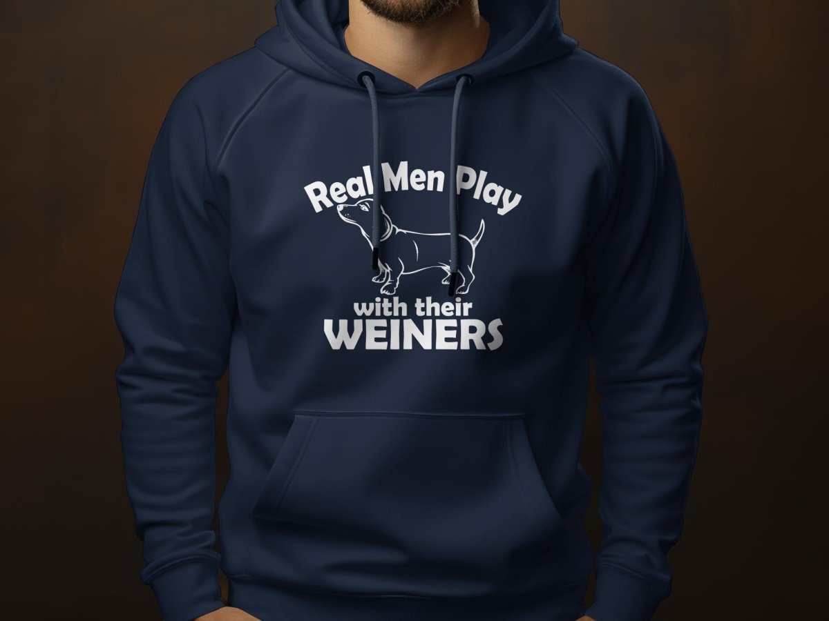 Men & Their Weiners - Dog Dad Hoodie - NuKrypton Hoodies