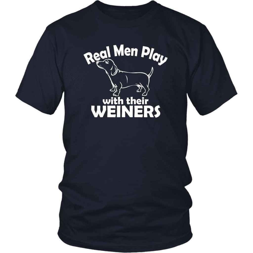 Men & Their Weiners - Dog Dad T-shirt - NuKrypton T-Shirts 14018938102