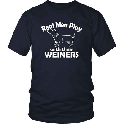 Men & Their Weiners - Dog Dad T-shirt - NuKrypton T-Shirts 14018938102