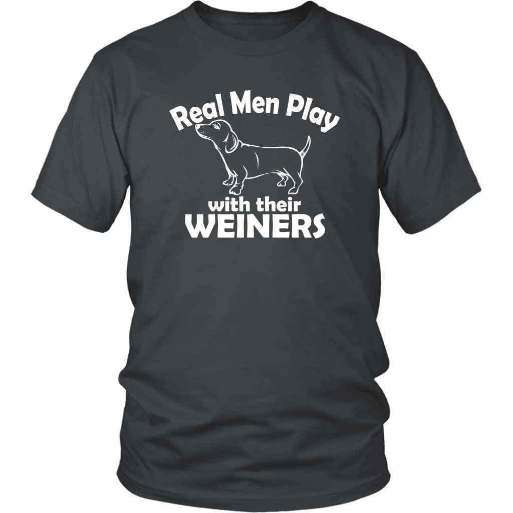 Men & Their Weiners - Dog Dad T-shirt - NuKrypton T-Shirts 14018938110