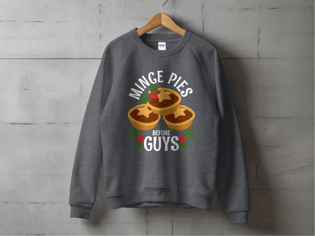 Mince Pies Over Guys - Cheeky Christmas Jumper - NuKrypton Sweatshirt MD - 71970028