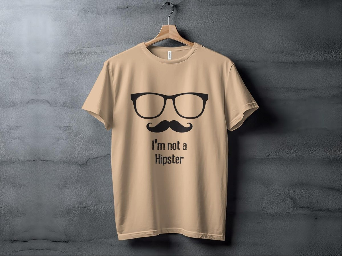 Mustache Masterpiece I'm Not a Hipster T-Shirt - NuKrypton T-Shirts MD - 69945258